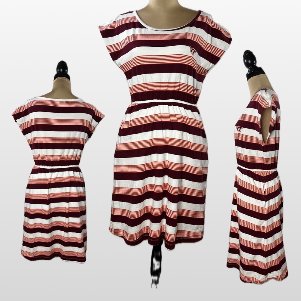 UG Apparel Striped Casual Dress - Virginia Tech Fan Apparel or  “game day” dress